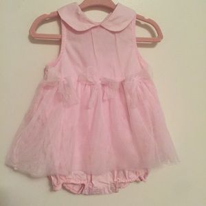 🌺 Baby girl Pink Dress and Diaper cover set